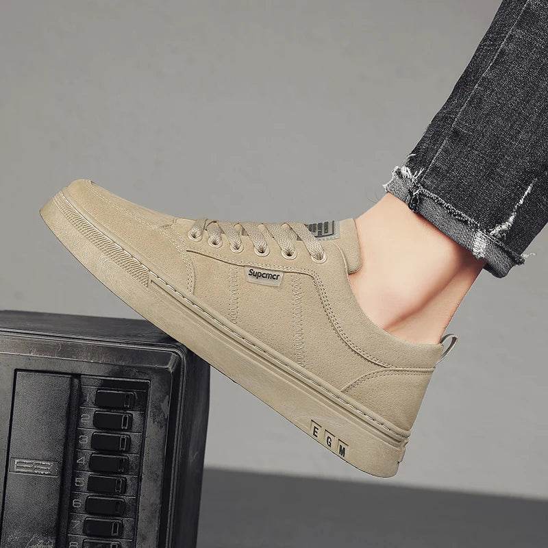 Men's Shoes 2025 New Spring Work Safety Shoes, Anti-slip, Wear-resistant, Versatile Casual Sports Work Shoes, Men's Board Shoes - AIAZ