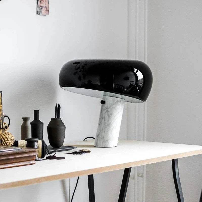 Italian Luxury Designer Mushroom Marble Desk Lamp Modern Children's Study LED Table Lamps Living Room Bedroom Decorative Lights