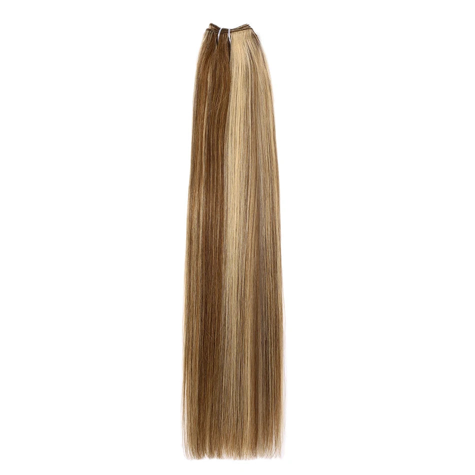 Russian Human Hair Bundles Weft 100% Remy Human Hair Weaves 100G /50G Hair Weaving Braiding Natural Straight Hair
