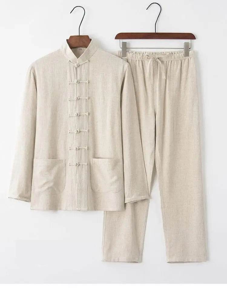 Hanfu Men Chinese Clothes for Men News Year Top Pant Hanfu Kung Fu Clothing Blouse Party Male Tang Suit Plus Size M-XXXXXL - AIAZ