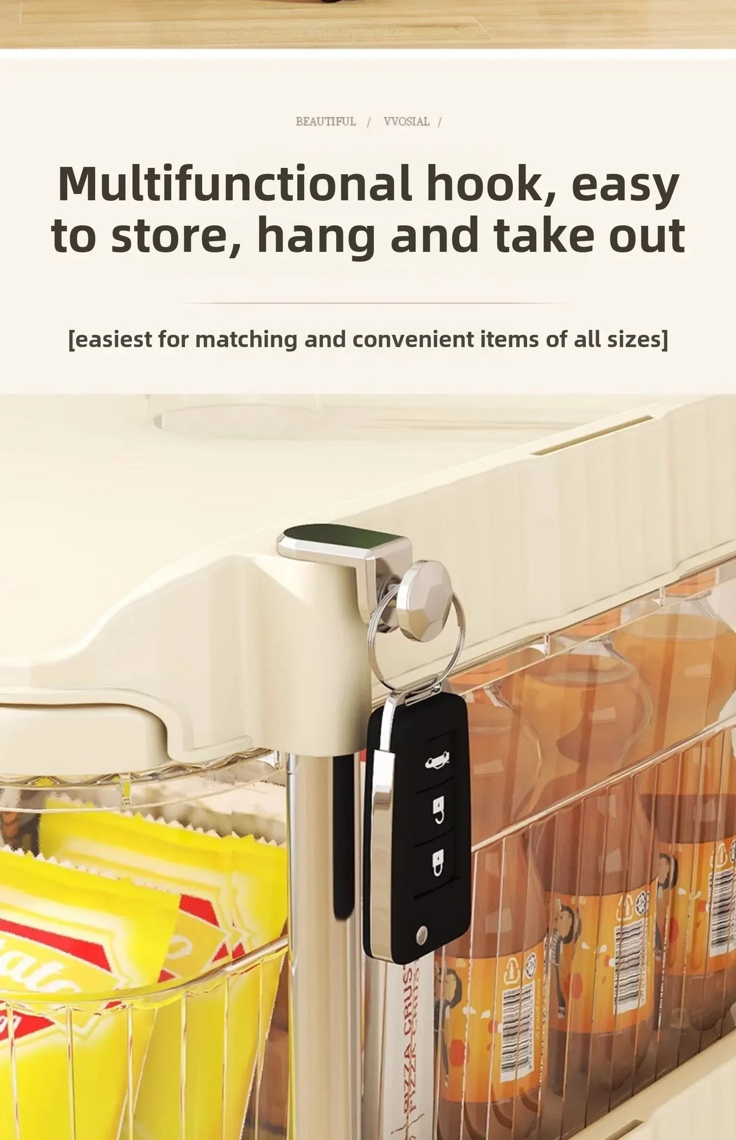 Small Cart Storage Rack, Snack Storage Rack, Multi-layer Storage Cabinet, Drawer Style Movable Baby Product Storages Rack