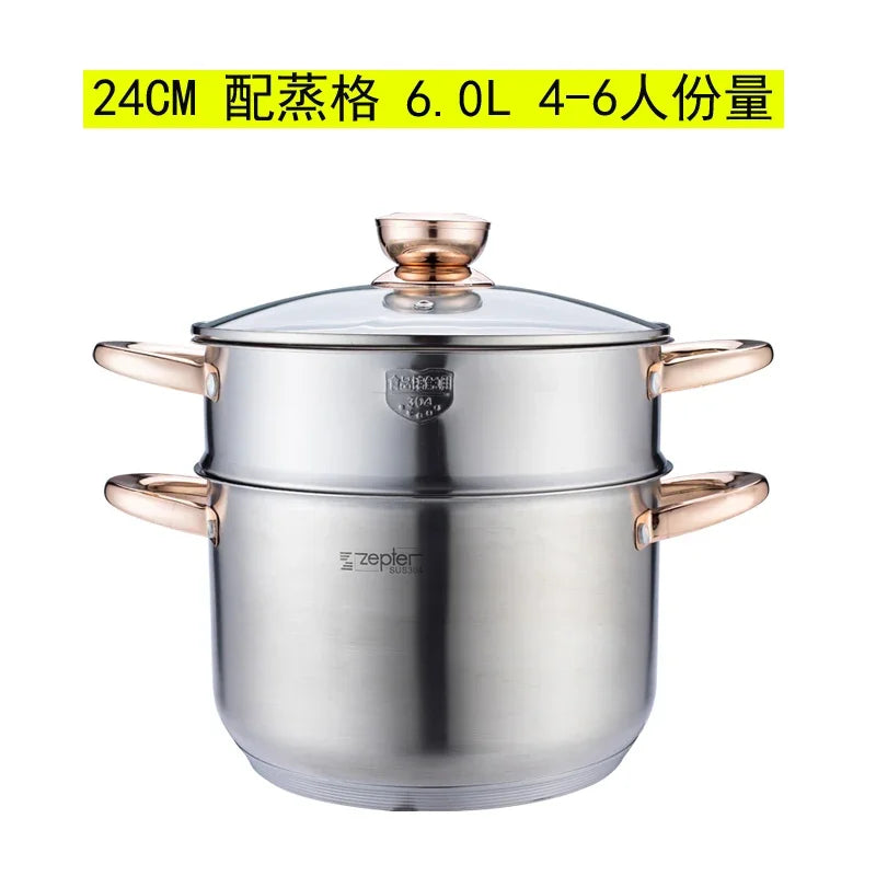 Premium Induction Cookware Set, High-Grade Inox Casseroles, Frypan, Saucepan, Kitchen Utensils & Tools, Efficient Cookware