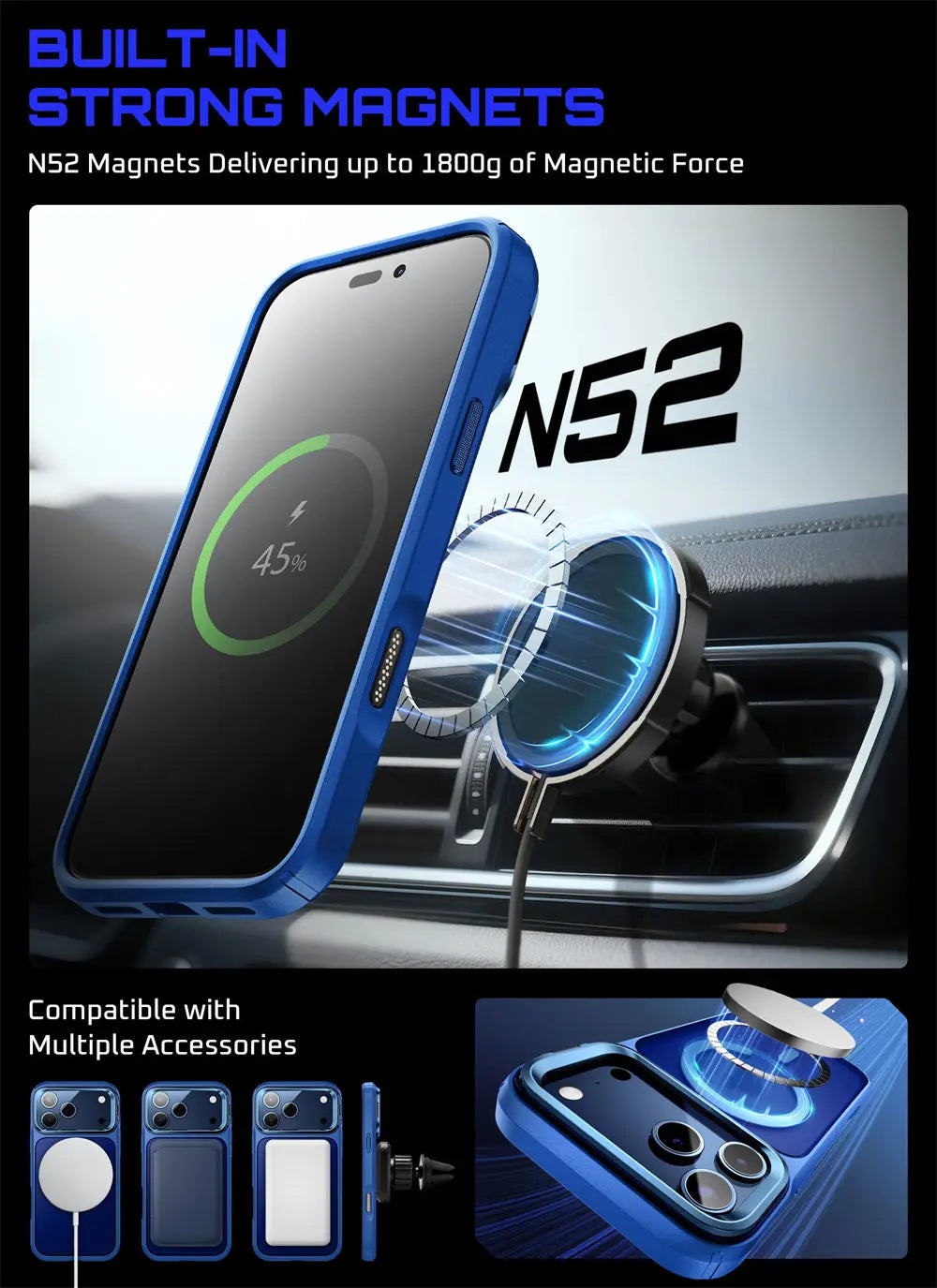 SUPCASE For iPhone 17 Pro Max Case with Camera Control Capture Button UB Mag Slim Shockproof Magnetic MagSafe Phone Case Cover