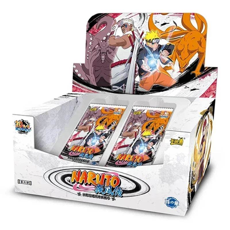 KAYOU Genuine Naruto Cards Box Anime Figure Card Booster Pack Sasuke Collection Flash Card Toy Birthday Christmas Gift for Kids - AIAZ