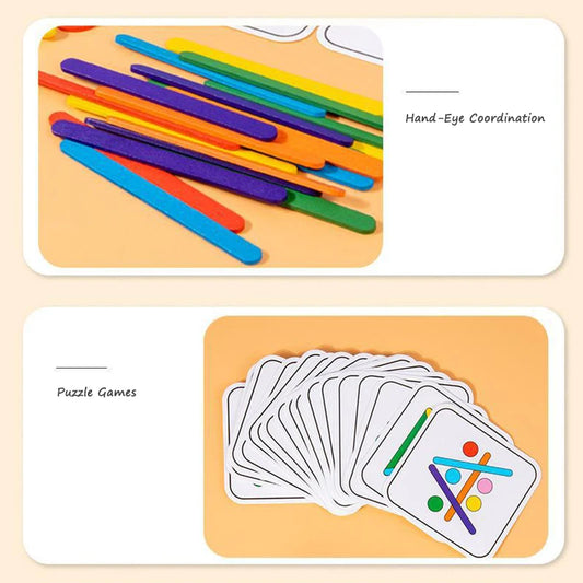 Montessori Logical Thinking Games Puzzle Toys Color Matching Game Educational Learning Toys For Children Preschool Teaching Aids