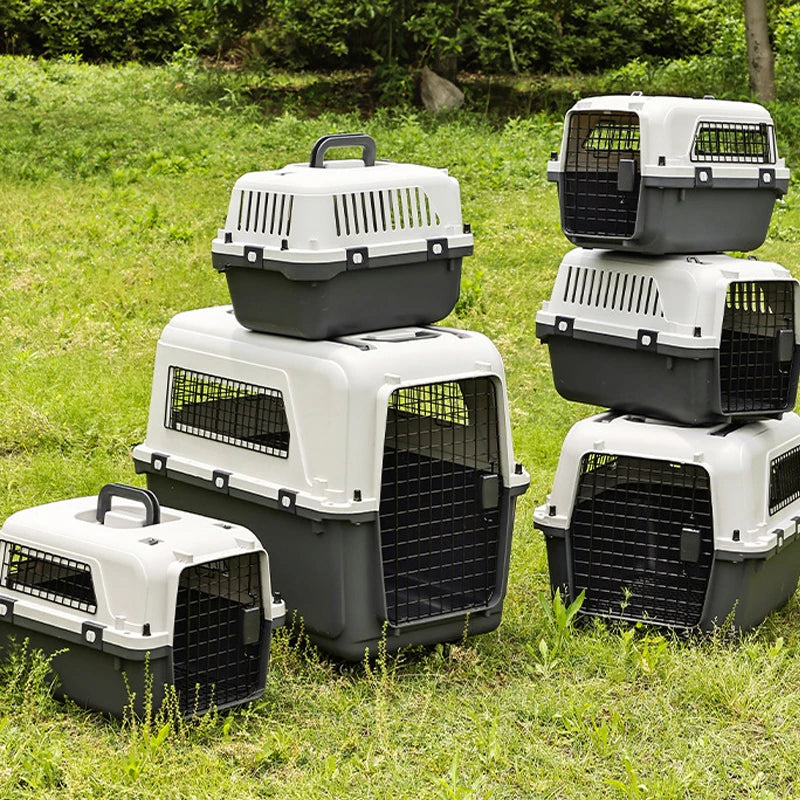 Dog Cage Pet Carrier Kennel Dog Travel Cate Portable Dog Cage for Small and Large Pets Air Box