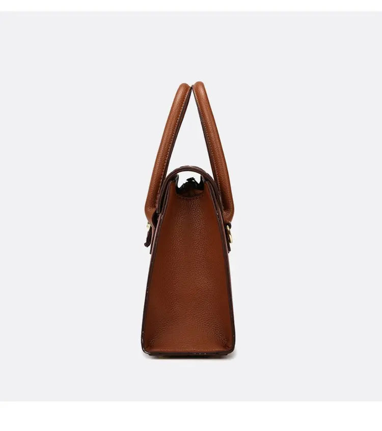 Embossed Handbag for Women 2025 New Fashionable Spacious Soft Leather Woven Rope Shoulder Hand Carry Crossbody Bag