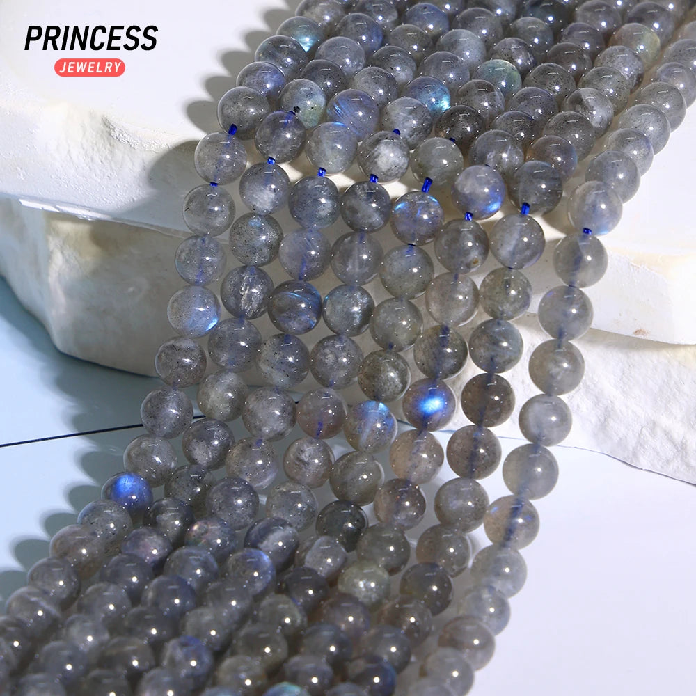 A+ Natural Madagascar Labradorite Healing Crystals Beads for Jewelry Making DIY Bracelet Necklace Accessories 4 6 7mm