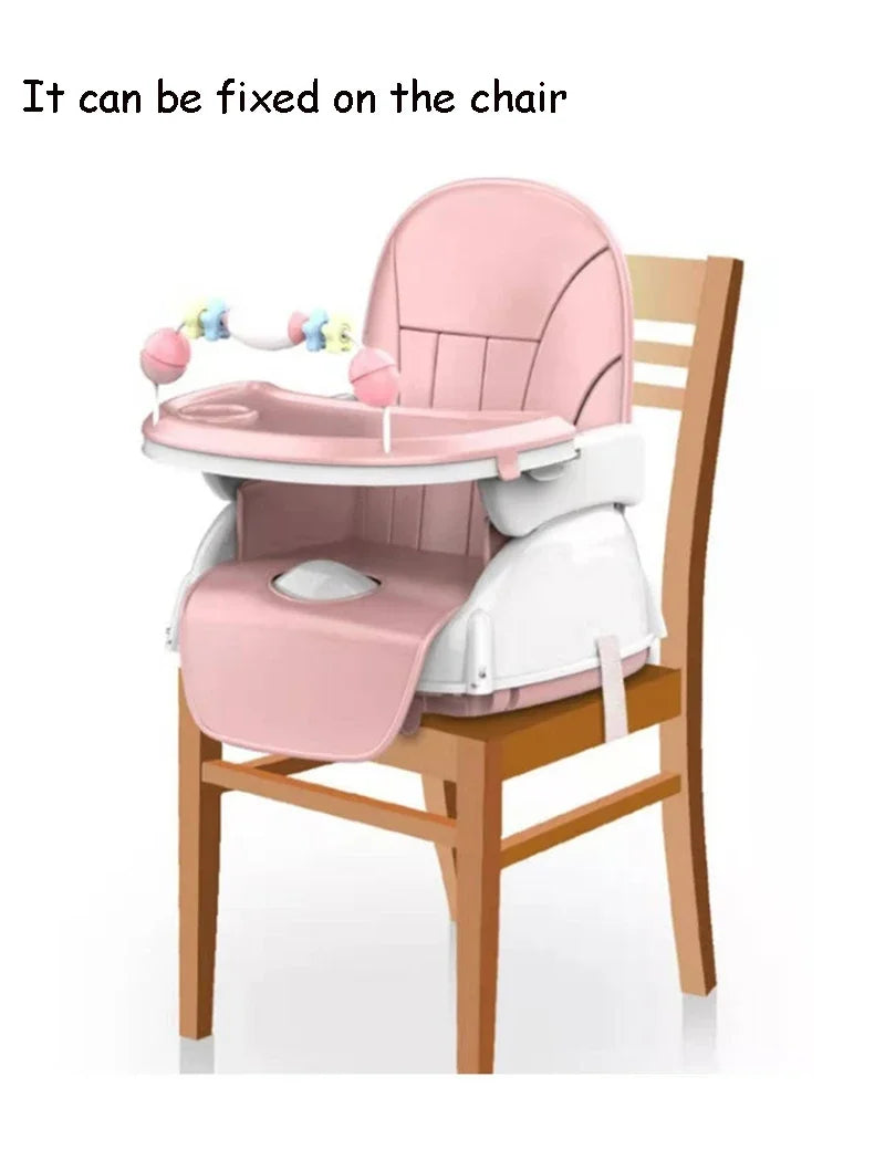 Folding Baby Highchair Kids Chair Dinning High Chair for Children Feeding Baby Table and Chair for Babies Toddler Booster Seat
