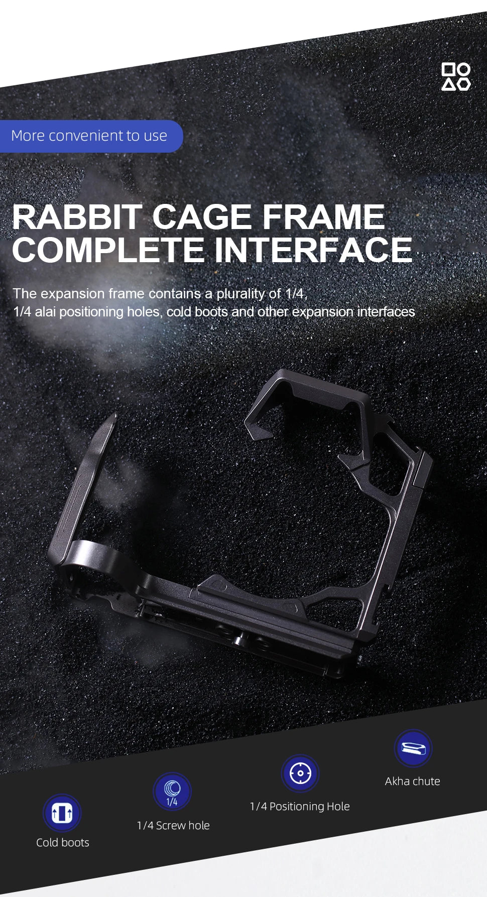 YANZUO Stabilizer Suitable For Panasonic Lumix 5m2 G9m2 Aluminum Camera Protection Frame Kit Suitable S5m2x Camera Rabbit Cage