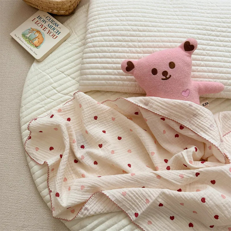 Baby Blanket Newborn Summer Muslin Swaddle Blankets Baby Wrap Cotton Soft Receiving Blankets Bedding Crib Quilt Stuff Bath Towel