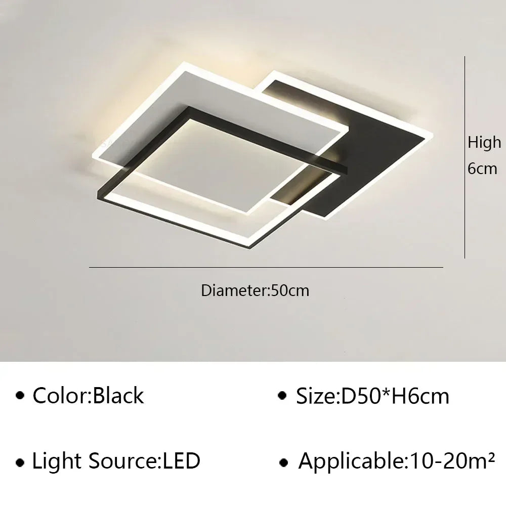 Modern LED Ceiling Lamps Simplicity for Living Room Decor Bedroom Lights Nordic Kitchen Home Decor Indoor Lighting Fixture