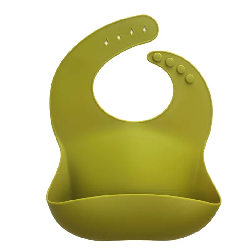 1PC Baby Lunch Apron Toddler Silicone Bibs Baby Kids Girl Boys Waterproof Saliva Cartoon Feeding Bib baby Silicone Bib Aprons