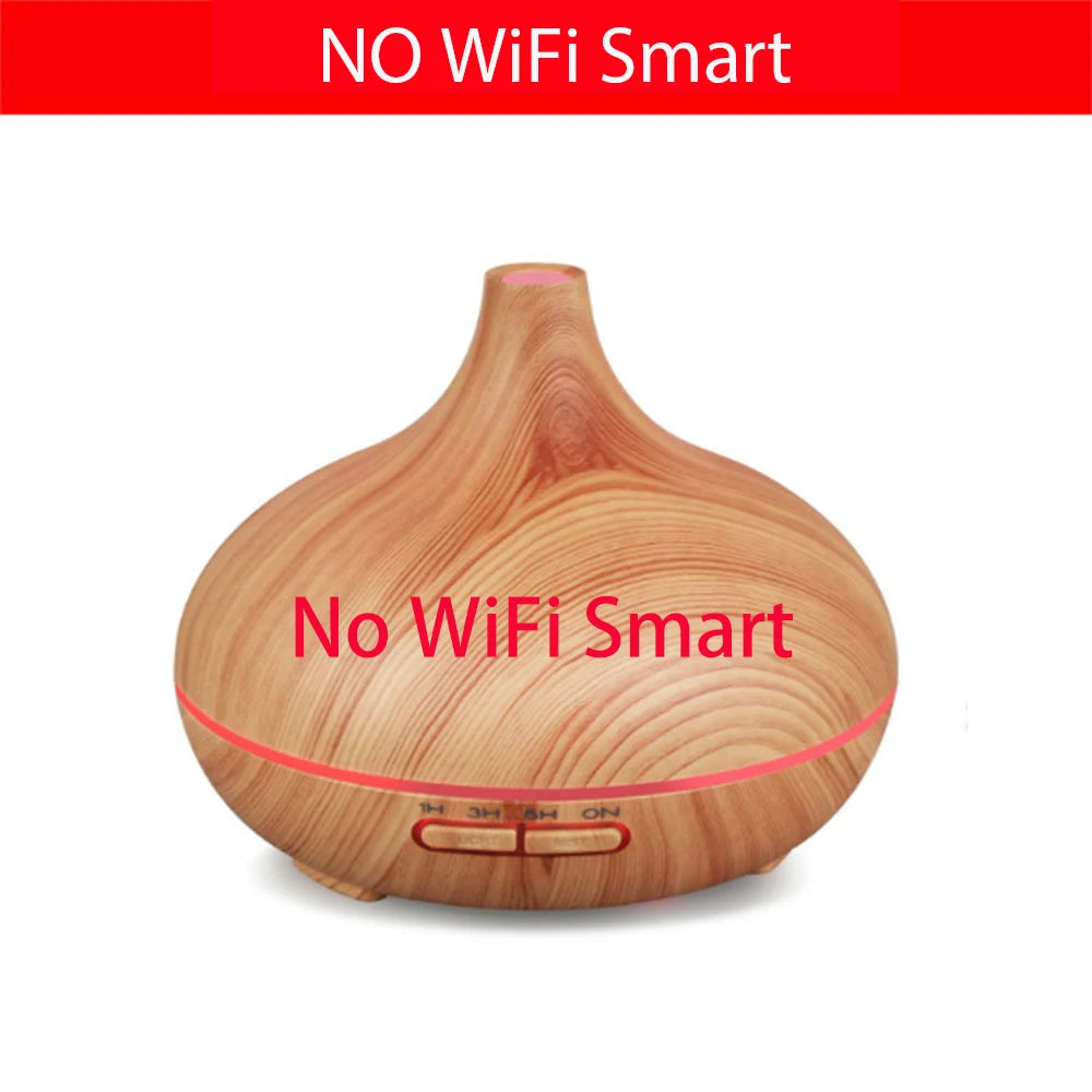 Tuya Smart Humidifier with Colorgul LED Light WiFi Aroma Diffuser Timer Wireless Control Work with Alexa Google Home Compatible