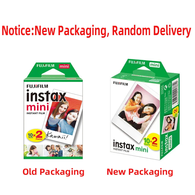Origin Fujifilm Instax Mini Film Paper 10-60 Sheets for Fuji Instant Film Cameras Instax Mini 12 11 9 40 70 90 Link Liplay EVO