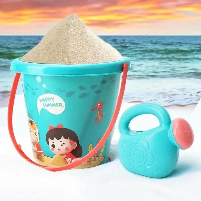 Children Sand Toys 18PCS Summer Beach Game Sand Bucket Shovel Silicone Sandbox Outdoor Water Fun Beach Toys kid gifts - AIAZ