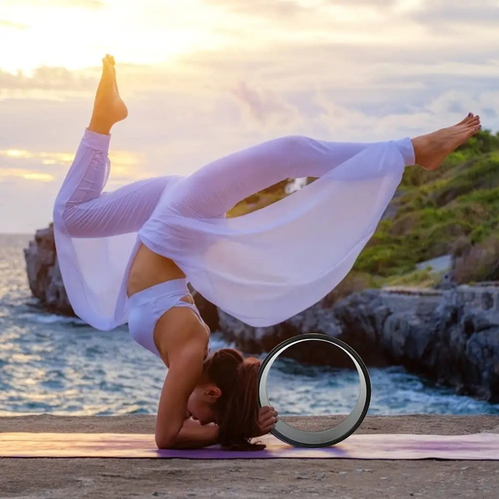 Hot Sell Fitness Gym Eco Cork Roller Yoga Wheel Set of 3 for Back Pain Relief