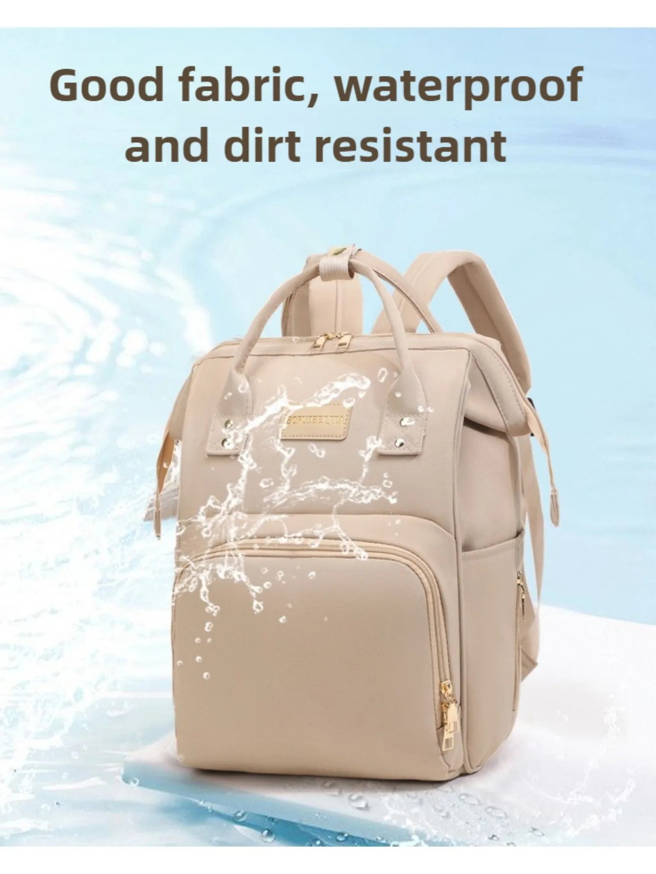 Baby Travel Backpack Diaper Mummy Bag Large Capacity Nappy Bag Material Handbag For Baby Outdoor Travel Bag For Baby Care Stuff