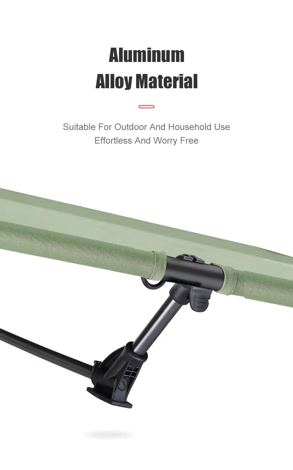 WESTTUNE Camping Cot Portable Folding Bed Outdoor Ultralight Compact Tent Bed for Camping Travel Backpacking Hiking Sleeping Cot