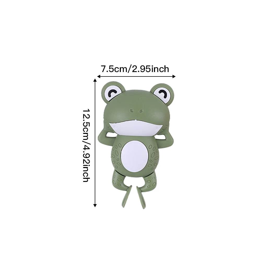 Baby Shower Clockwork Cute Animal Swimming Frog When Baby Bath In Bathroom Baby Water Toy Kids Clockwork Bath Toys Bathroom Toys - AIAZ