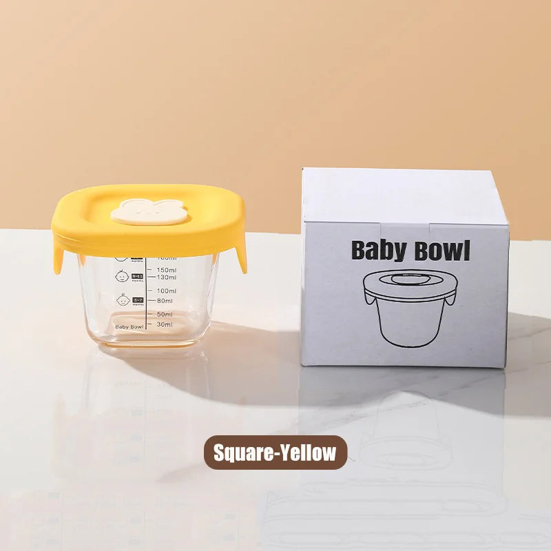 180ml Glass Baby Food Storage Jars With Lids Leakproof Snack Puree Containers For Toddlers Freezer Microwave Safe Feeding Bowls