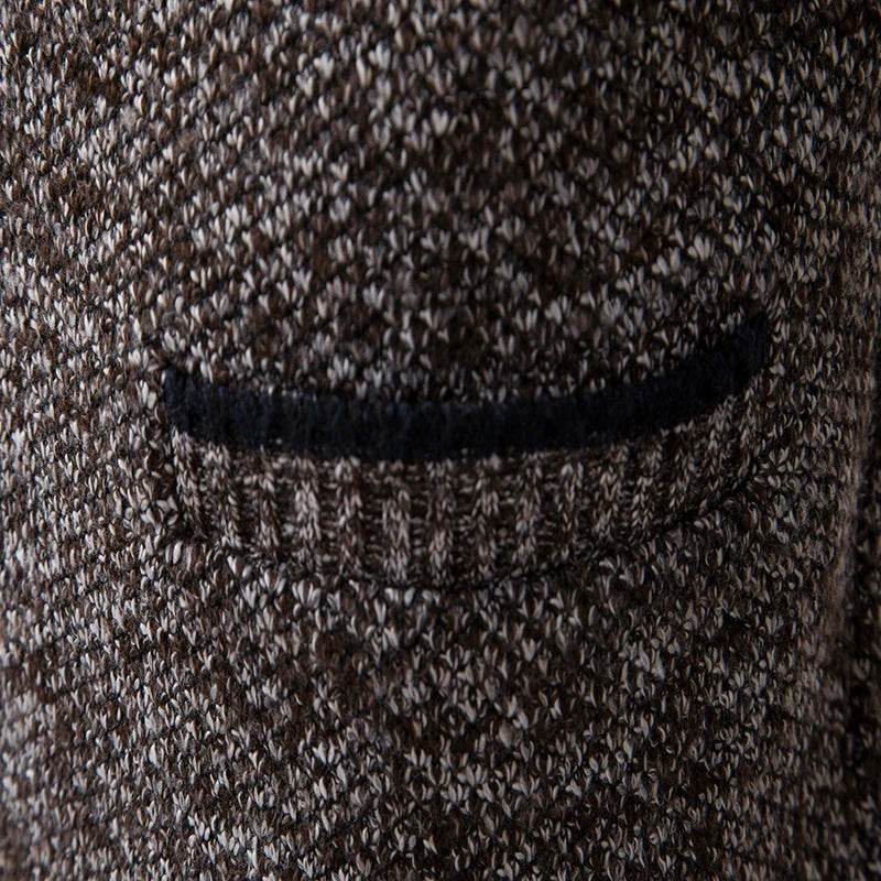 Men's knitted cardigan casual V-neck autumn and winter new sweater coat - AIAZ