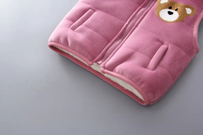 3PCS Winter Autumn Toddler Baby Boys Girls Clothes Baby Sweaters Coat +Pants +Hooded Vest Outfit Set Infant Warm Clothing Suits