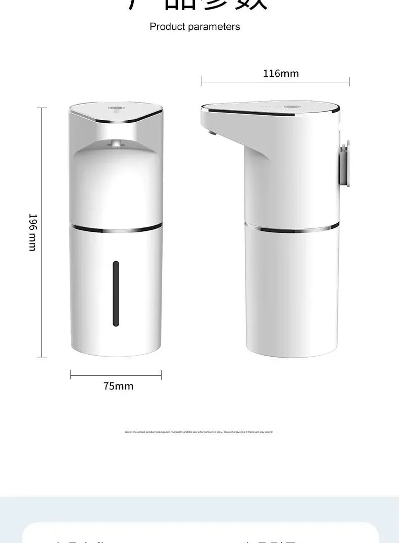 Xiaomi Intelligent Sensor Multi-Speed Contact-Free Wall-Mounted Vertical Hand Sanitizer Bubble Machine USB Charge Soap Dispenser