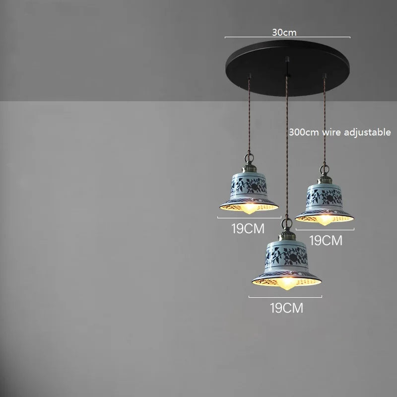 IWHD Modern Simple Ceramic LED Pendant Lamp Home Indoor Decor Lighting Bedroom Restaurant Dinning Living Room Lights Hanglamp
