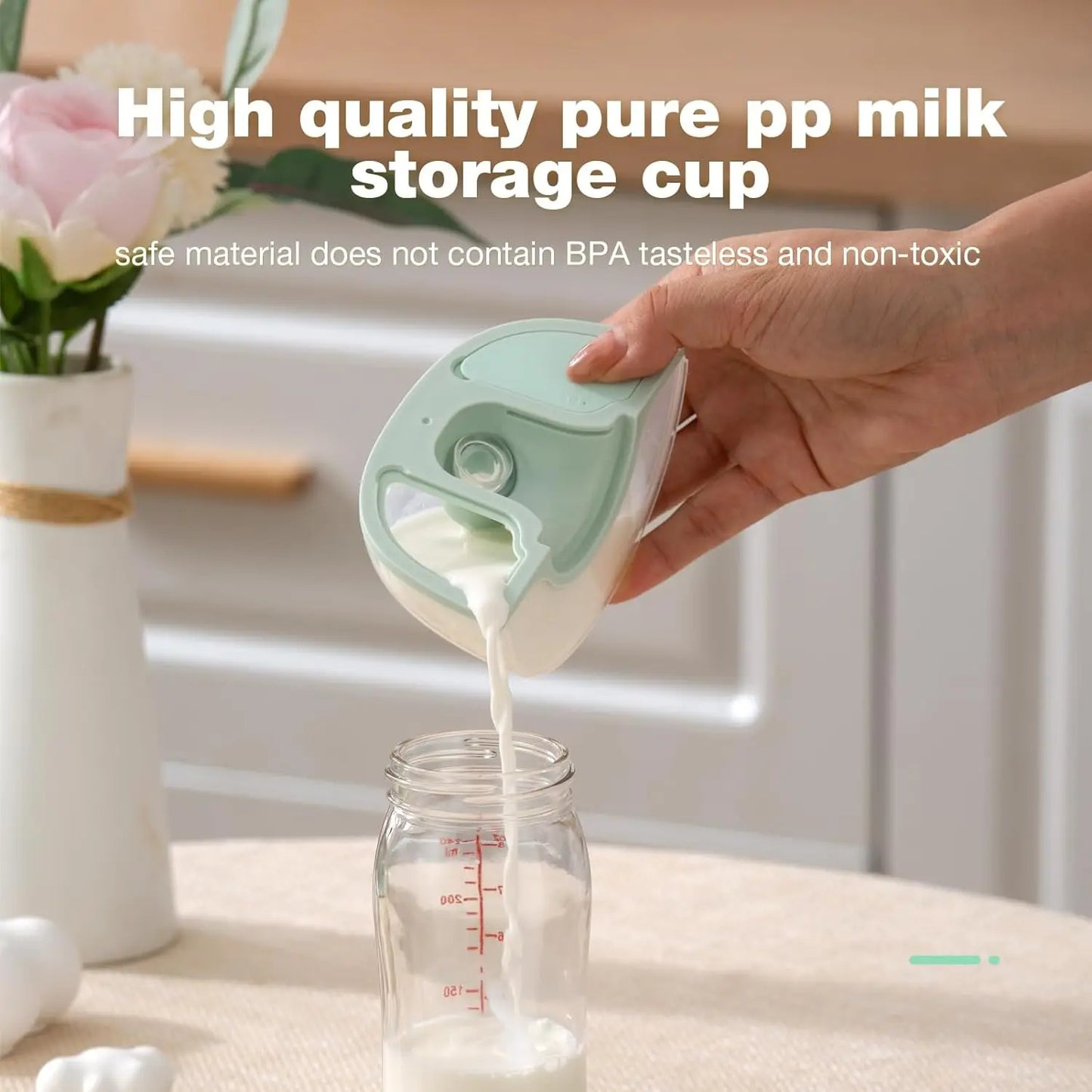 Electric Breastmilk Pump Handsfree BPA Free With Milk Storage Bag 3 Mode&9 Level Powerful Suction Low Noise Wearable Breast Pump
