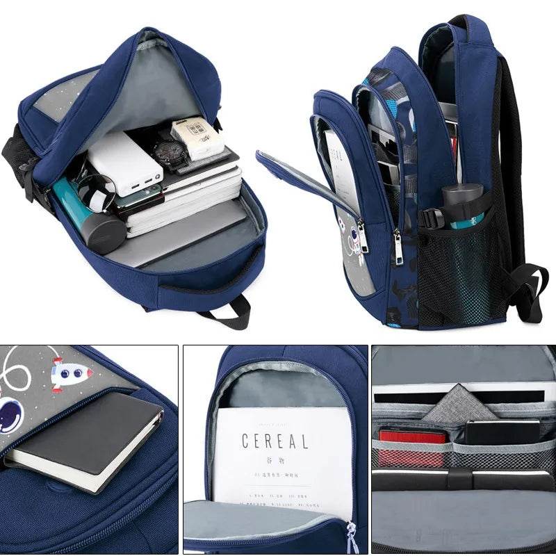 Kids Backpack Children School Bags for Boys Orthopedic School Backpack Waterproof Primary Schoolbag Book Bag Mochila Infantil - AIAZ