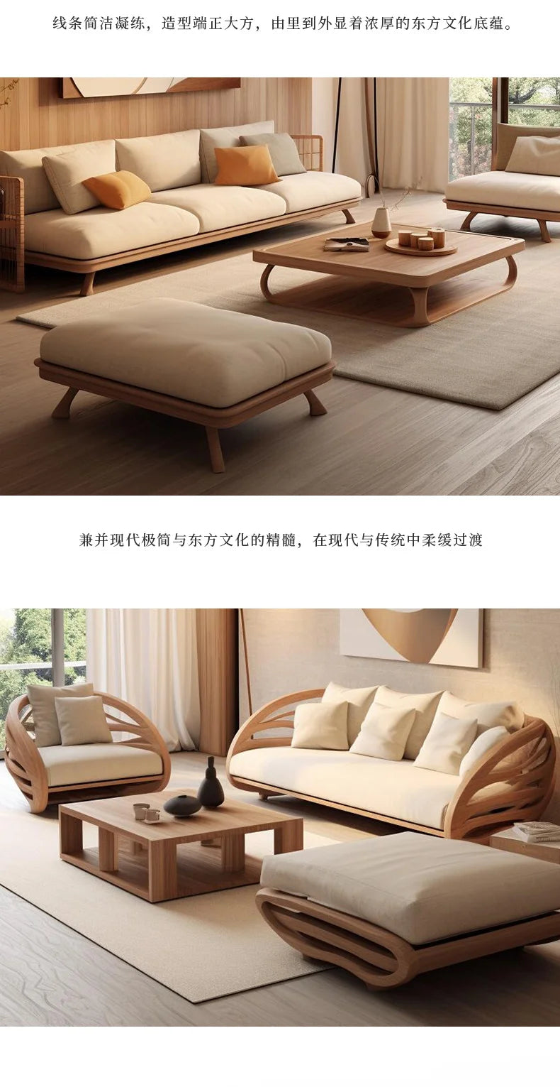Minimalistic Wooden Sofa Stools Recliners Modern 3 Seater Lazy Living Room Couch Lounge Mini China Sofas Camas Furniture