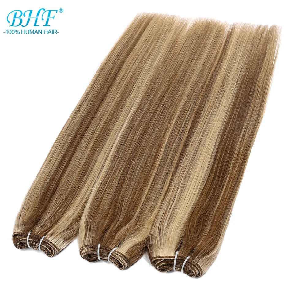Russian Human Hair Bundles Weft 100% Remy Human Hair Weaves 100G /50G Hair Weaving Braiding Natural Straight Hair