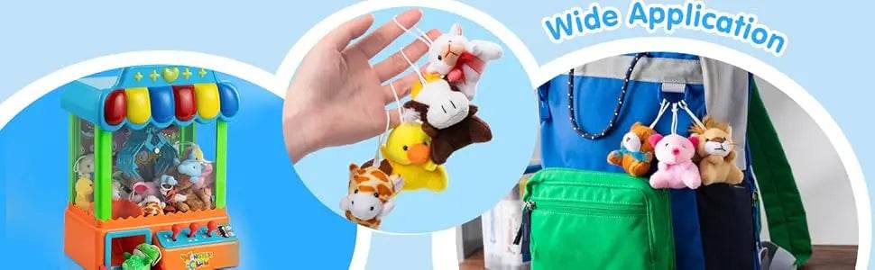 24 Pcs Mini Animal Plush Toys 3” Stuffed Animal Bulk for Kids Birthday Party Favors Presents Pinata Fillers Goodie Bag Fillers - AIAZ