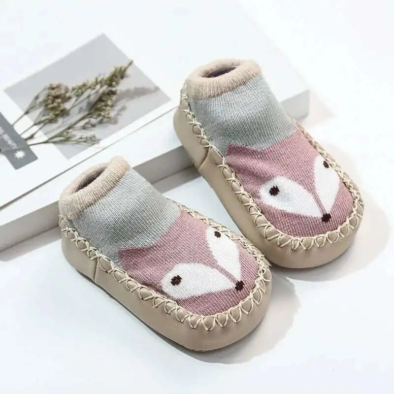 1 Pair Fashion Cute Baby Socks With Rubber Soles Infant Spring Autumn Winter Children Floor Socks Shoes Anti Slip Soft Sole Sock