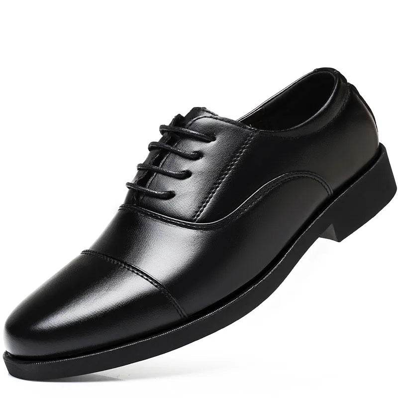 Men Dress Shoes Luxury Brand Business Leather Shoes for Mens Comfortable Pointed Social Shoe Male Sports Casual Footwear - AIAZ