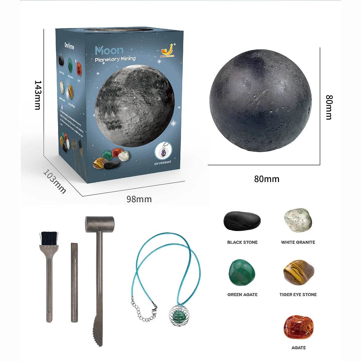 Children's Archaeology Digging Treasure Planet Gem Ore Exploration of The Solar System Mining Science Education Educational Toys - AIAZ