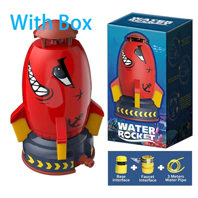 Water Pressure Lift Sprinkler Toy Fun Interaction In Garden Lawn Water Spray Toys for Kids Rocket Launcher Toys Outdoor Rocket - AIAZ