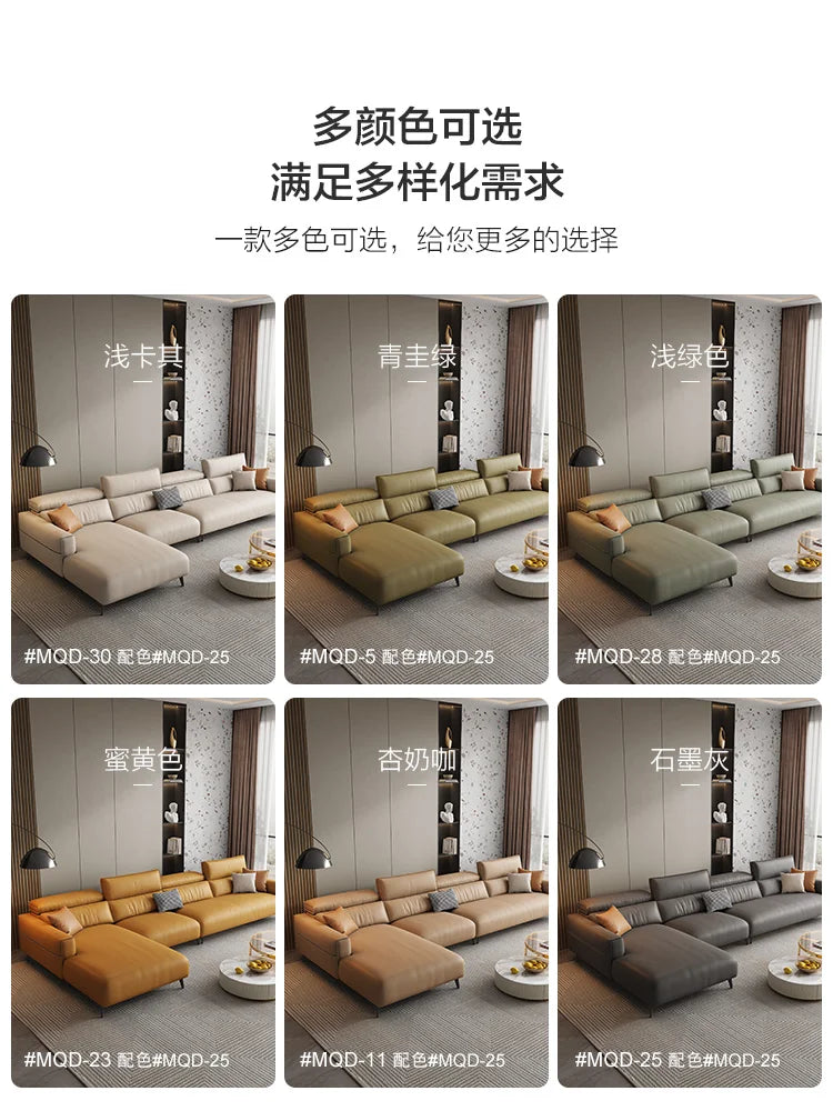 Dipu cream wind technology cloth sofa living room simple modern Italian minimalist Guifei corner cloth sofa combination