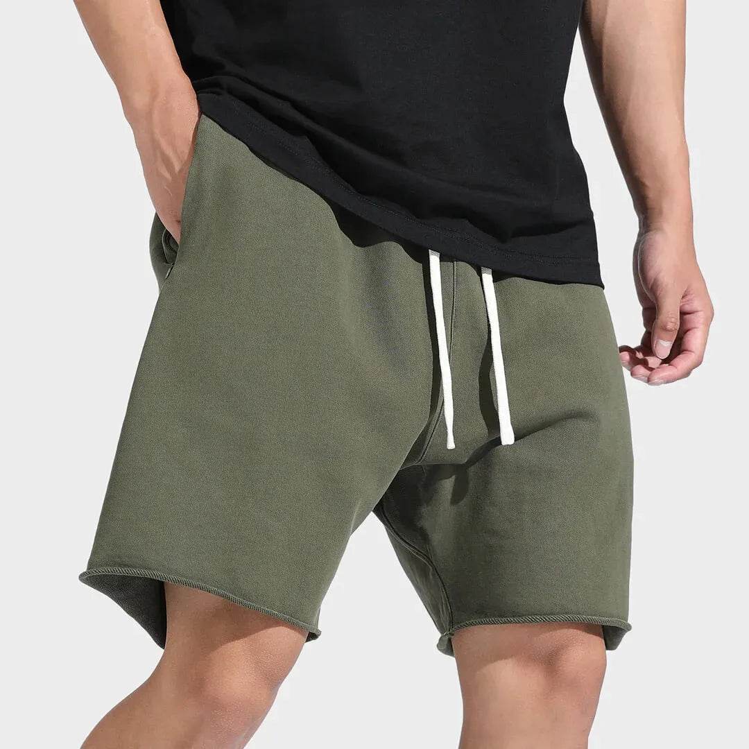 2025 New Sports Shorts Men's Summer Trend Fitness Training Zipper Pocket Four Or Five Quarter Pants Solid Color Everything - AIAZ