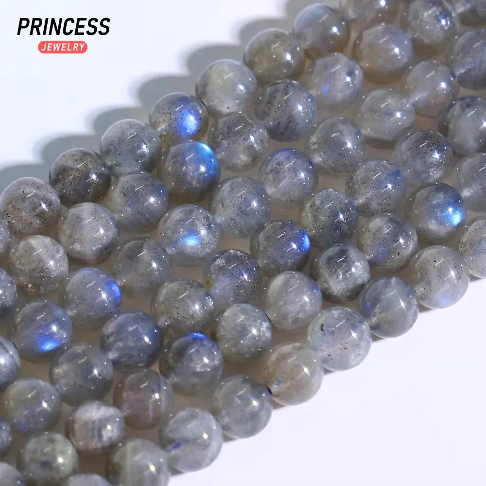 A+ Natural Madagascar Labradorite Healing Crystals Beads for Jewelry Making DIY Bracelet Necklace Accessories 4 6 7mm