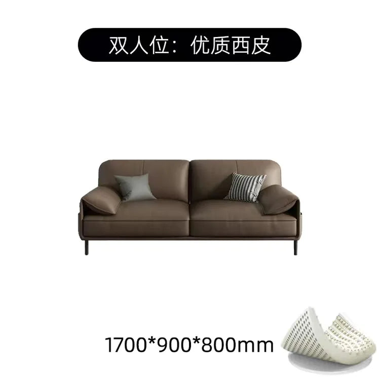 Comfortable Adult Sofa Simple Modern Leather Italian Light Luxury Sofas Business Reception Designer Sillon Cama Home Furniture