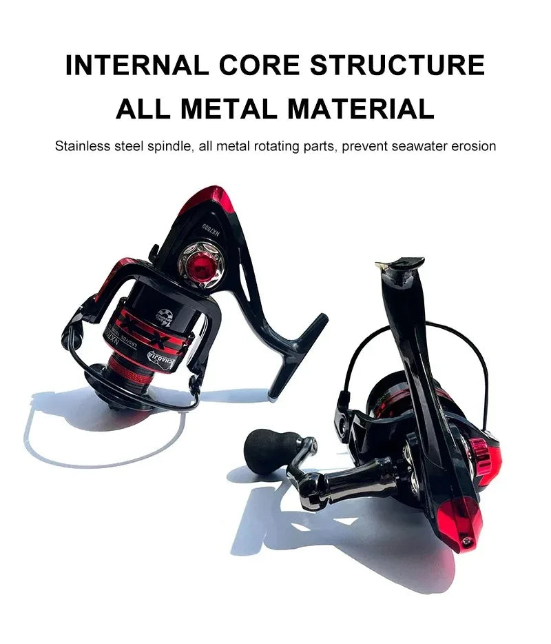 Ball Bearings 10KG Max Drag Spinning Reel Durable Metal Body Freshwater Saltwater Fishing Reel Fishing Reel