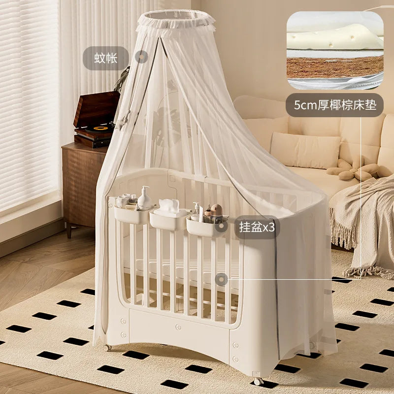 Crib Adjustable Movable Splicing Game Bed Baby Multifunctional Diaper Table