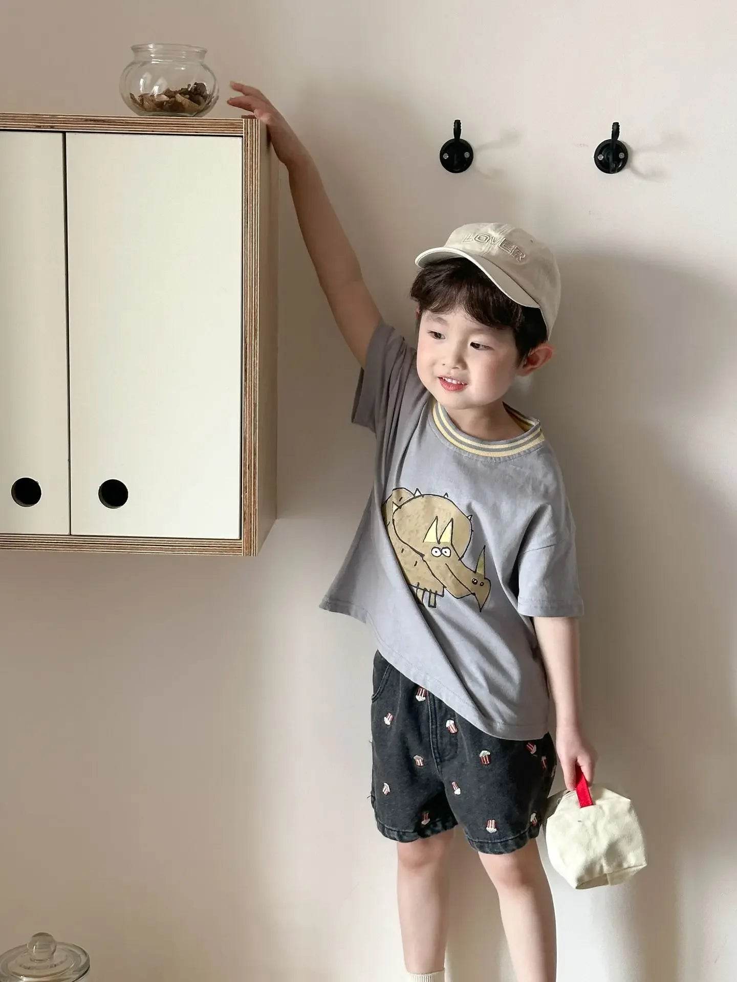 Fashion Cartoob Print Denim Kids Shorts Girls Pants Summer 2025 New Boys Summer Clothes Baby Loose Casual Pants - AIAZ