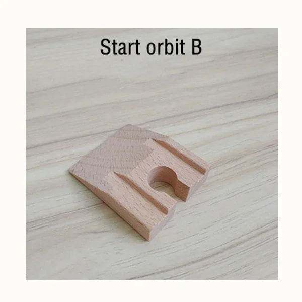 DIY Children Wooden Train Rail Track Accessories Toy Cross Track Railway Toys Compatible All Track for Kids Boys & Girls Gifts - AIAZ