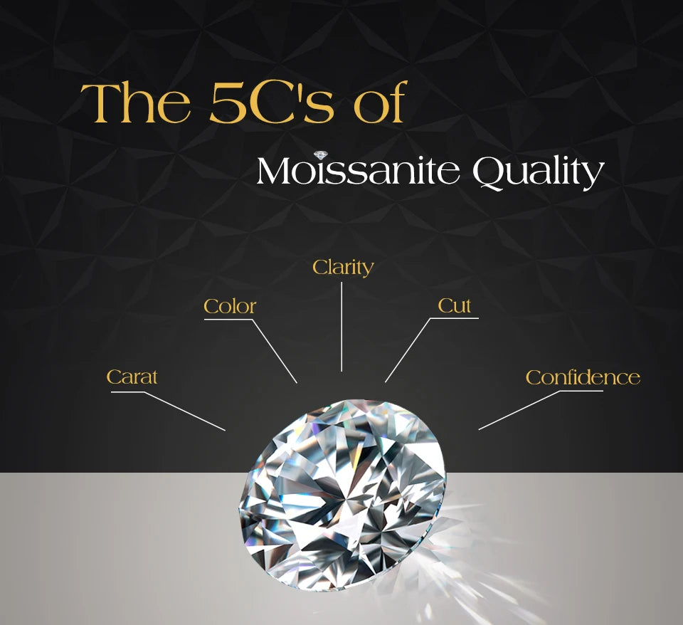 ATTAGEMS Full Moissanite Luxury Bracelet D VVS1 For Women Real S925 Sterling Silver Gold Plated Lucky Engagement Wedding Jewelry