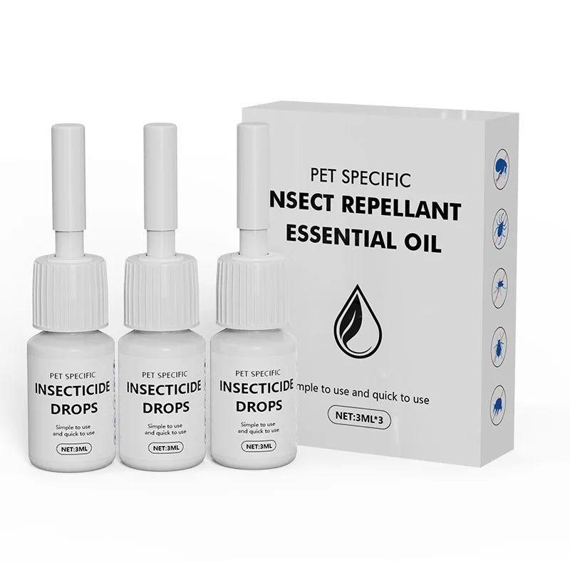 Adjustable Flea & Mosquito Collar for Cats & Dogs - Outdoor Insect Repellent Anti-Flea for Pets Insect Repellent Cat Collar