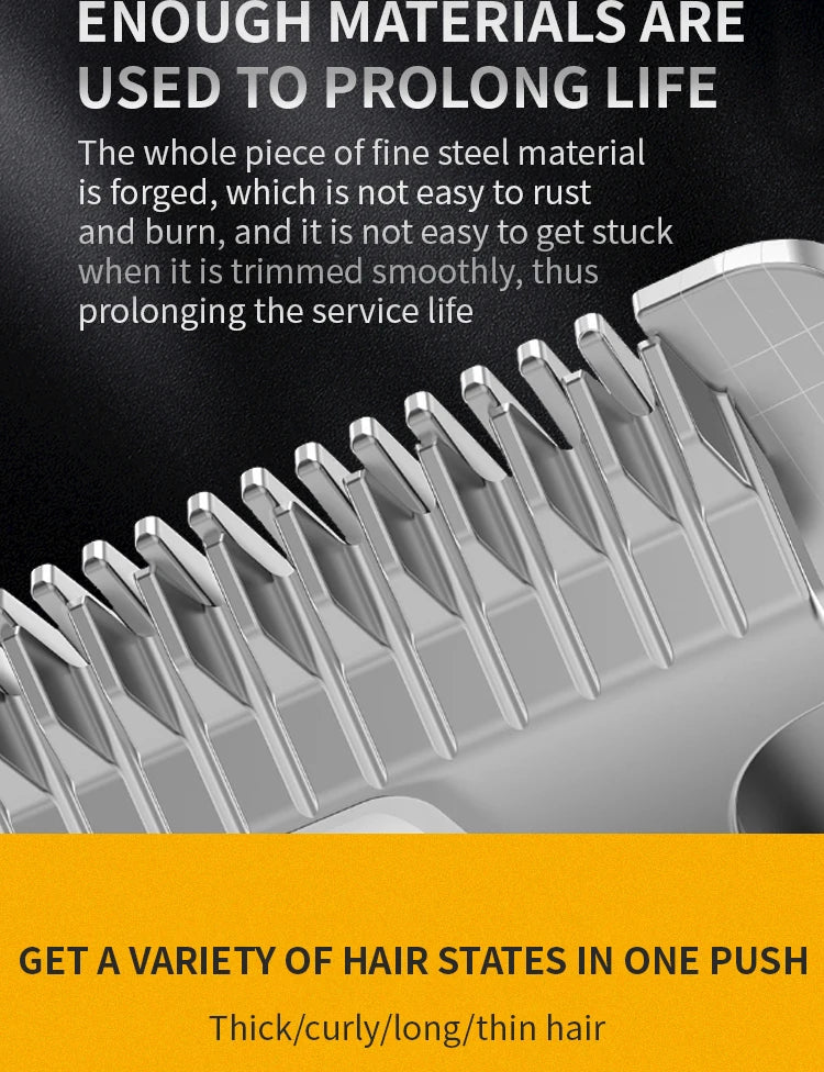 Professional Dog Hair Clipper All Metal Rechargeable Pet Trimmer Cat Shaver Cutting Machine Puppy Grooming Haircut Low Noice