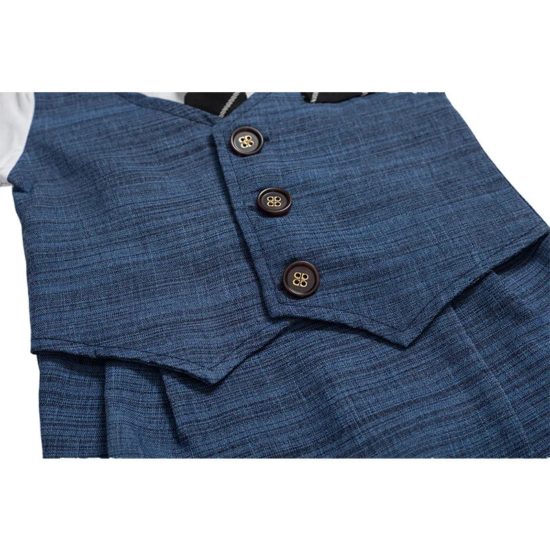 Boy Set Tie Clothes Newborn Romper with Hat Striped Overalls for Baby Clothes Gentleman Jumpsuit 3 6 9 12 18 24 Months